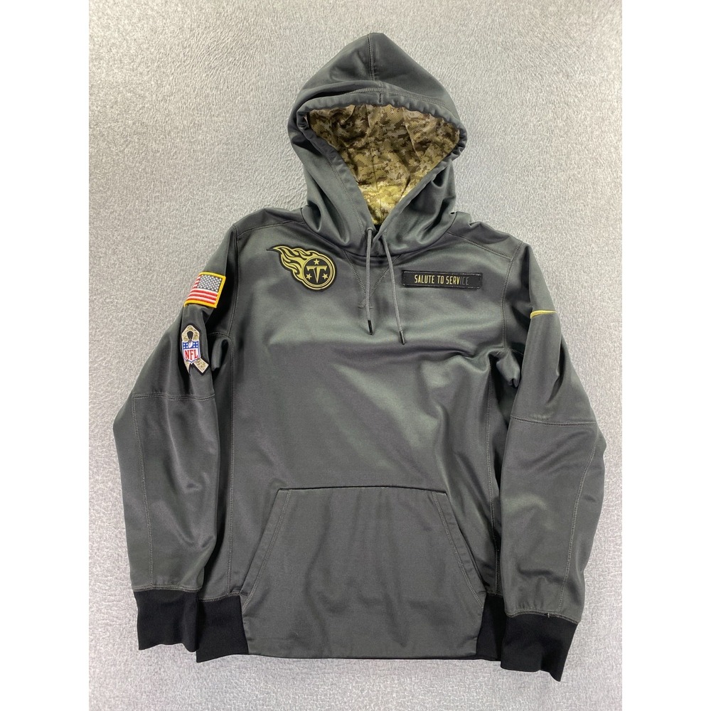 Tennessee Titans Hoodie Mens Small Nike Salute To‎ Service Therma-Fit NFL Camo